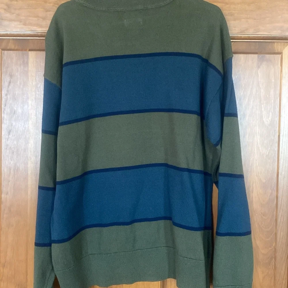NWT Gap Kids olive / royal blue / navy striped, M/8